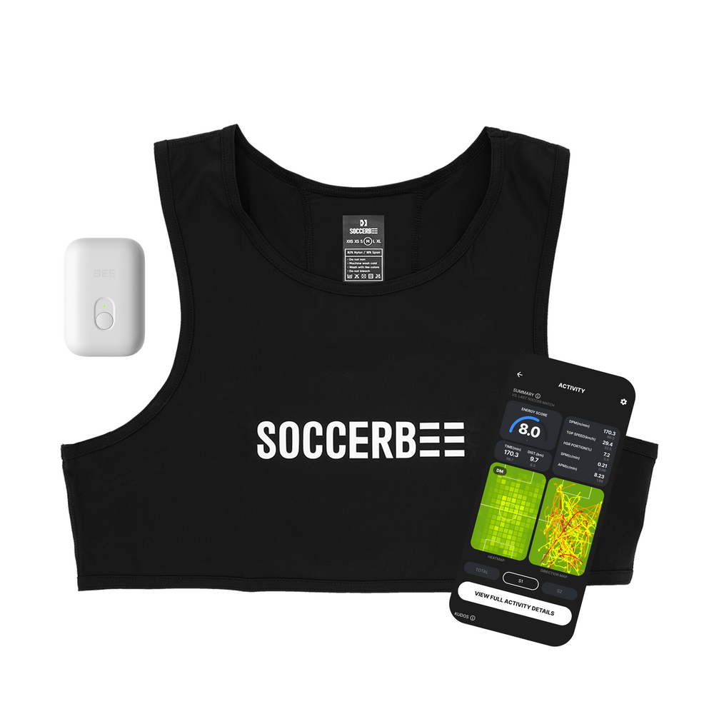 SOCCERBEE LITE 2 SET (GPS tracker + VEST) 30-day free trial