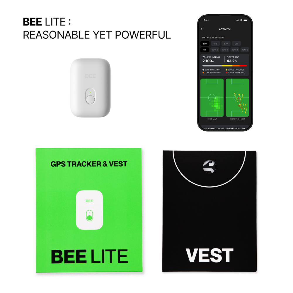 SOCCERBEE LITE 2 SET (GPS tracker + VEST) – Soccerbee