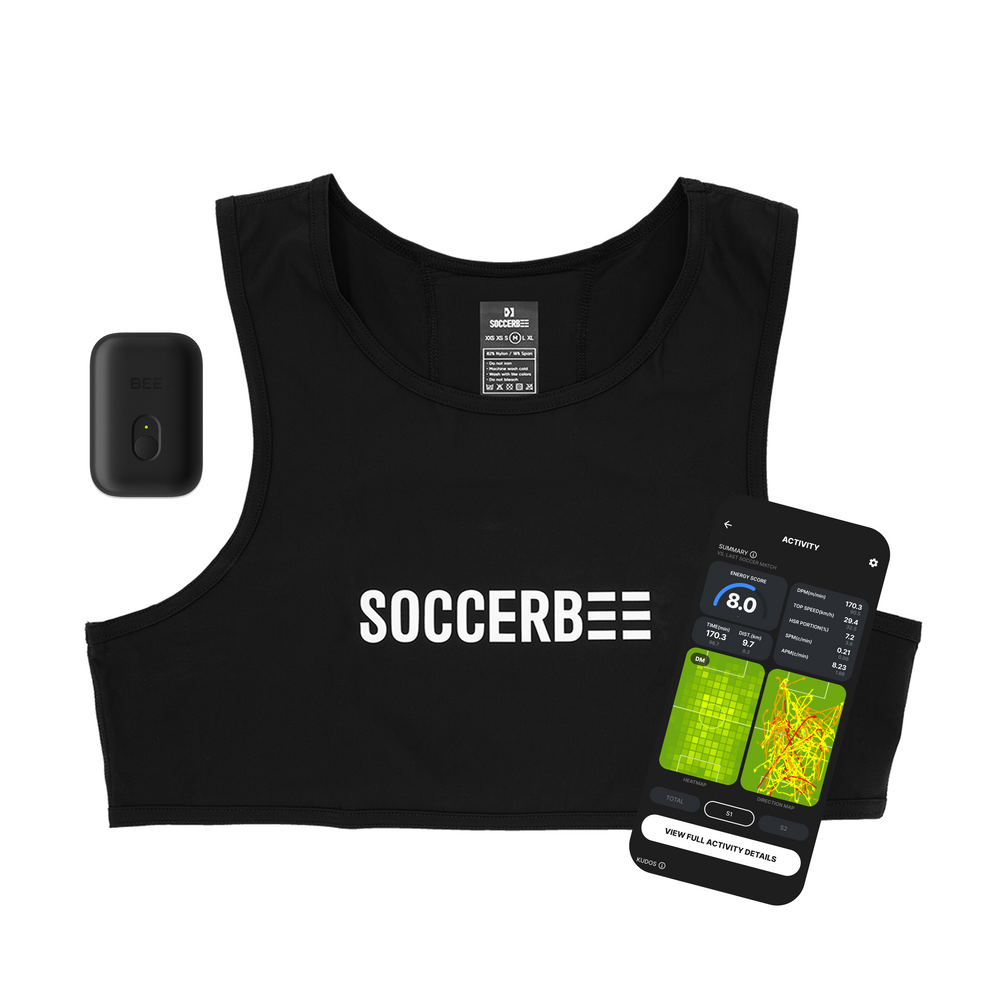 ChrisK Soccerbee Pro 2 GPSベスト(Medium) SOCCERBEE PRO 2 SET (GPS tracker + VEST) 30-day free trial