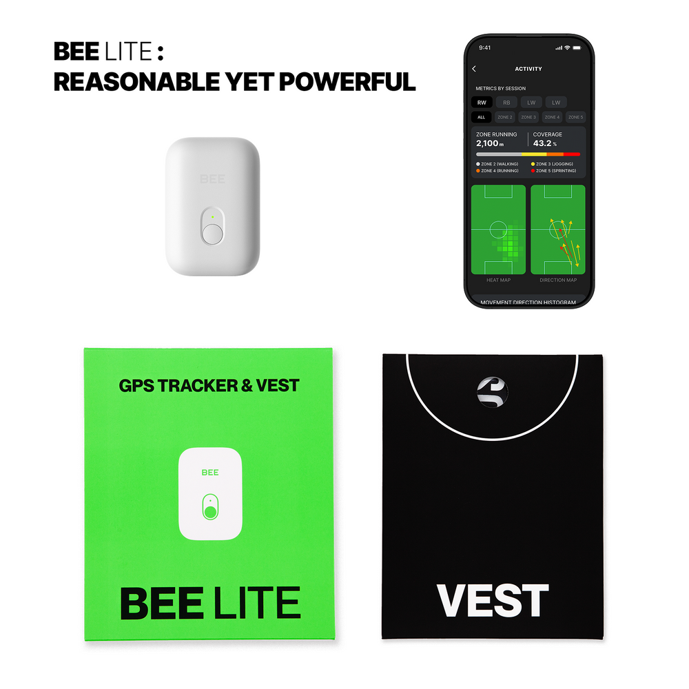 ⭐️限定1点⭐️サッカービー ライト GPS トラッカー ベストセット xs SOCCERBEE Official shop | Soccer GPS tracker for everyone